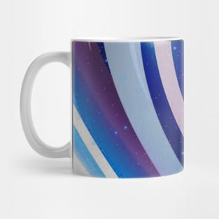 Abstract Strips Art Turquoise Mug